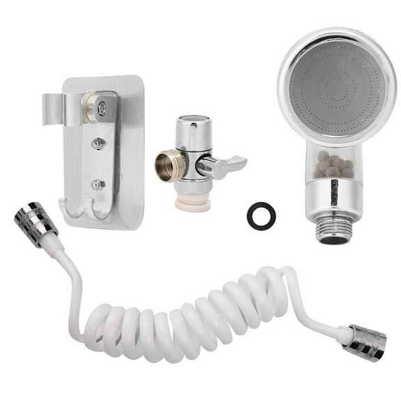Crtynell Shower ,Shower Sprayer,G 1/2in Two Modes  Washing Shower  Sprayer Accessories Kit for Home Hair Salon Use