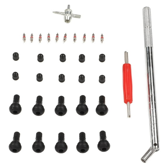 Tire Valve Stem Tool,33 Pcs Tire Valve Stem Repair Tool Tire Valve Puller Installer Remover Kit For RV Car Bike Motorcycle,Tire Valve Stem Installer