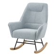 thumbnail image 1 of Cru Linen Rocking Armchair, Blue, 1 of 7