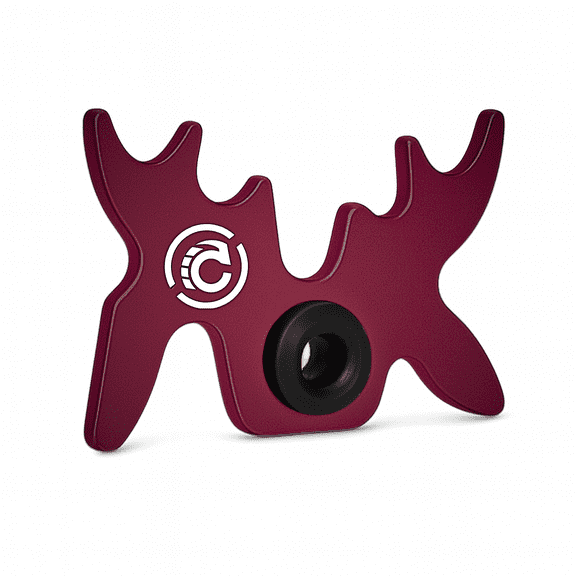Cru5h Billiards Slip-On Portable Moosehead Bridge Cue Rest (Aluminum, Raspberry)