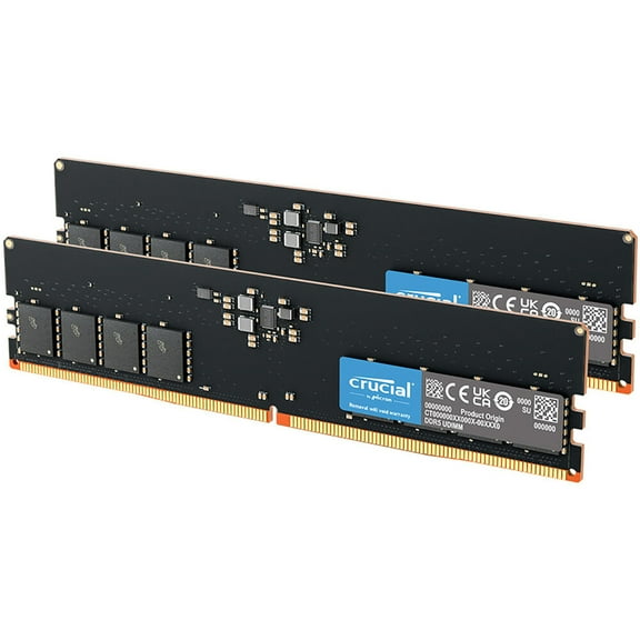Crucial 128GB (2 x 64GB) DDR5 5600 (PC5 44800) Memory (Desktop Memory)