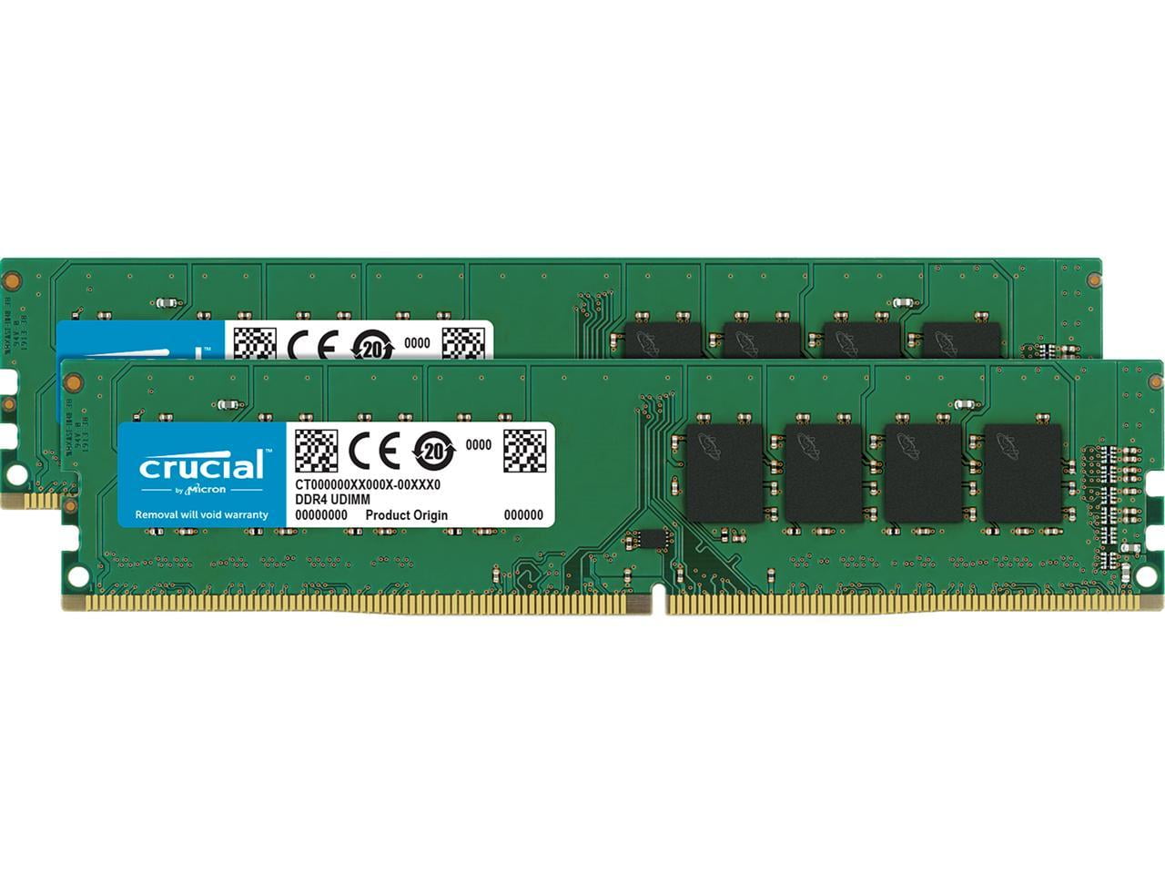 Crucial RAM 16Go Kit (2x8Go) DDR4 2400MHz CL17 Mémoire de Bureau  CT2K8G4DFS824A