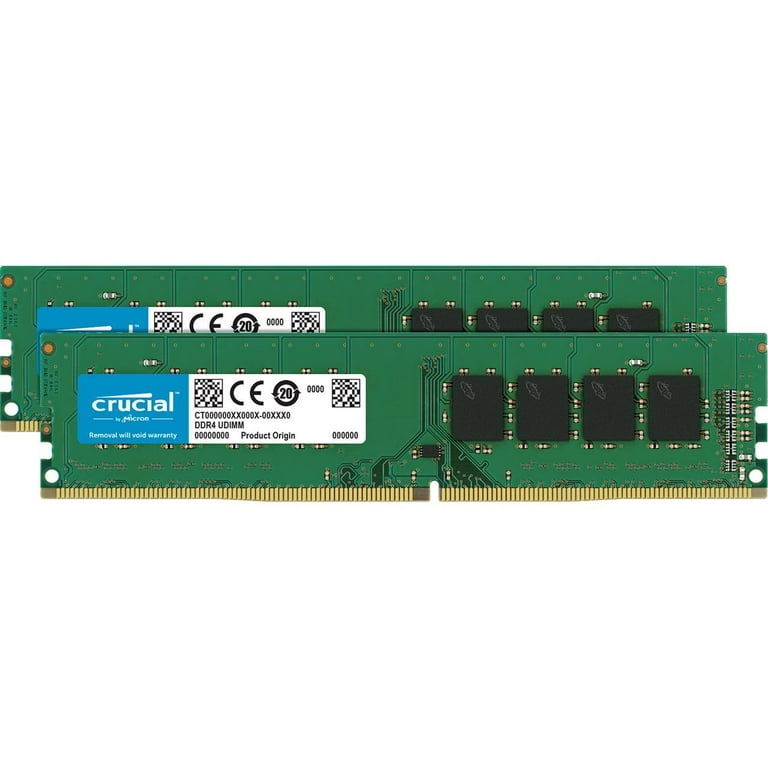 Crucial 16GB Kit (2 x 8GB) DDR4-2400 UDIMM - CT2K8G4DFS824A