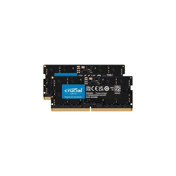 Crucial 32GB (2 x 16GB) 262-Pin DDR5 SO-DIMM DDR5 5200 (PC5 41600) Laptop Memory Model CT2K16G52C42S5