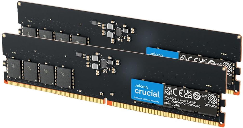 Crucial 32GB 2x16GB DDR5 SDRAM 5600MHz CT2K16G56C46U5, 288-pin