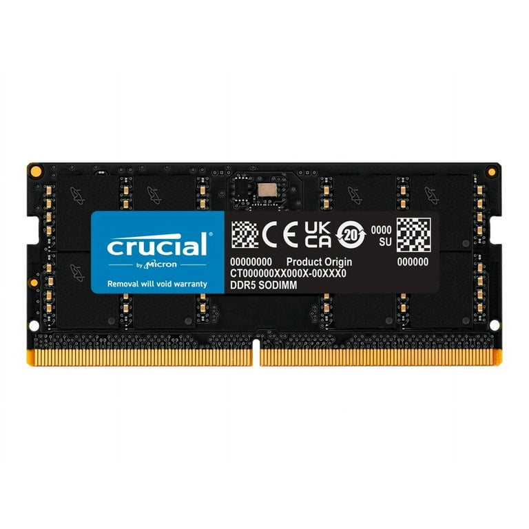 Crucial SODIMM DDR5-4800 32GBセット Crucial 32GB DDR5 RAM Kit (2x16GB), 4800MHz CL40 Laptop