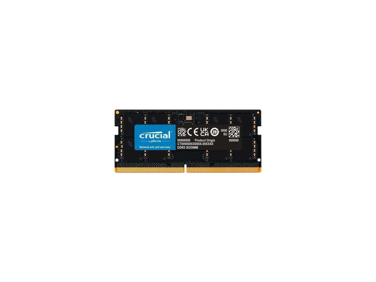 Crucial 32GB DDR5 5600 (PC4 44800) RAM for Laptop, 262-Pin