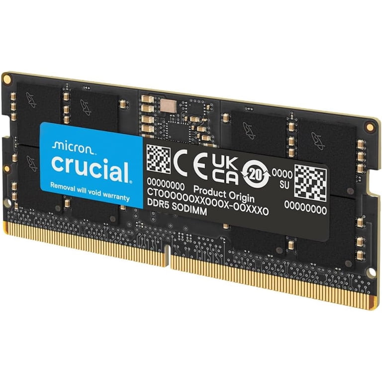 Crucial, DDR5 Memory Module, 32GB, 5600MHz, CL46 SODIMM - Walmart.com