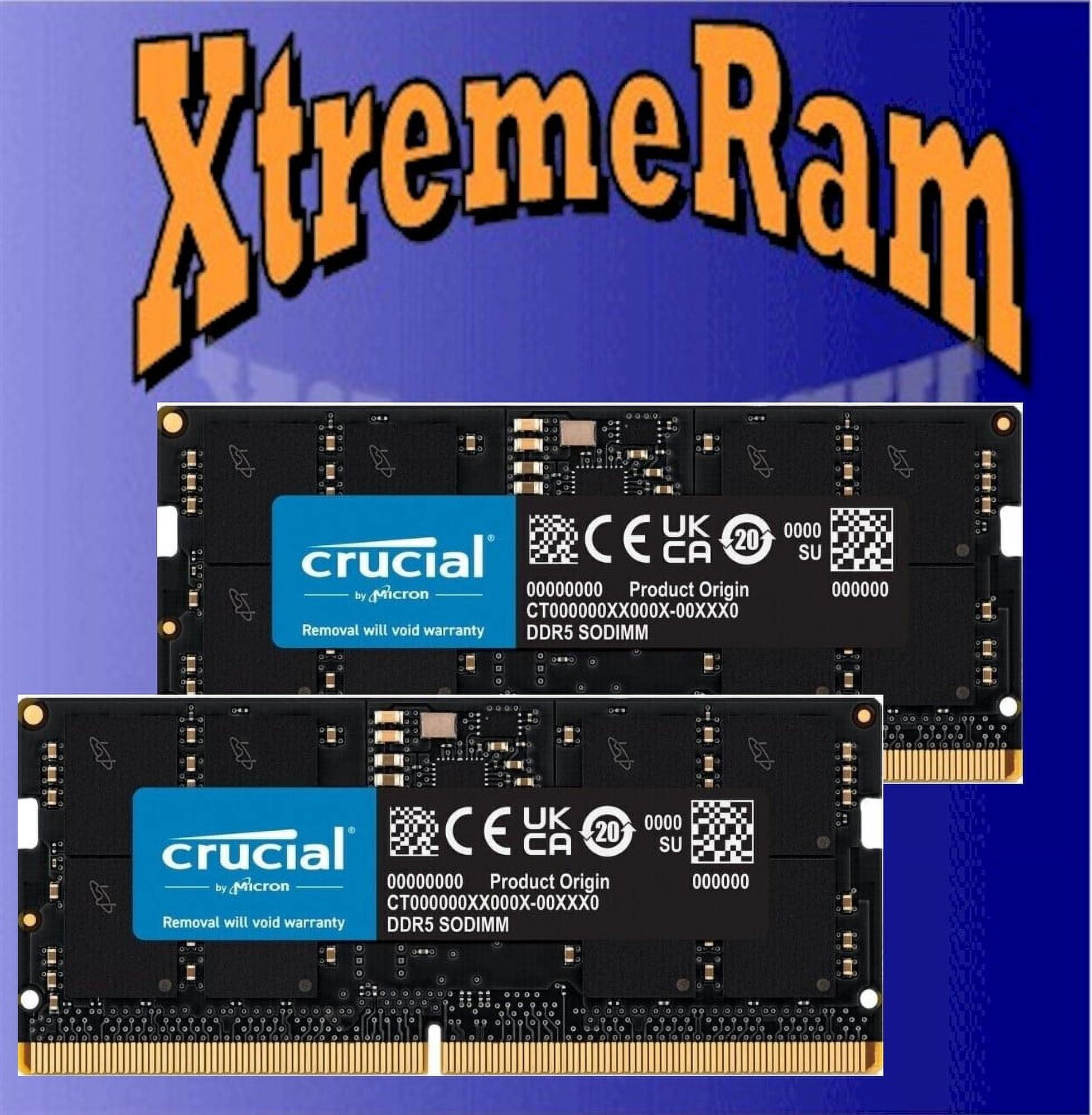 メモリー Crucial 32GB DDR5 SODIMM (16GB*2) Crucial 32GB DDR5 4800 MHz SO-DIMM Memory Kit CT2K16G48C40S5 B&H