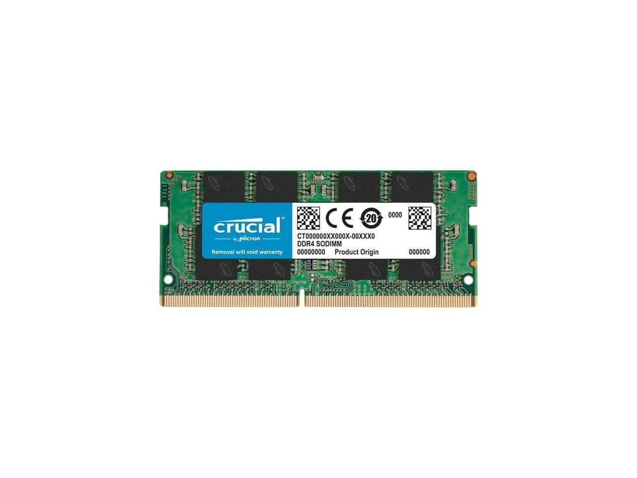 Crucial 32GB Single DDR4 2666 MT/s CL19 SODIMM 260-Pin