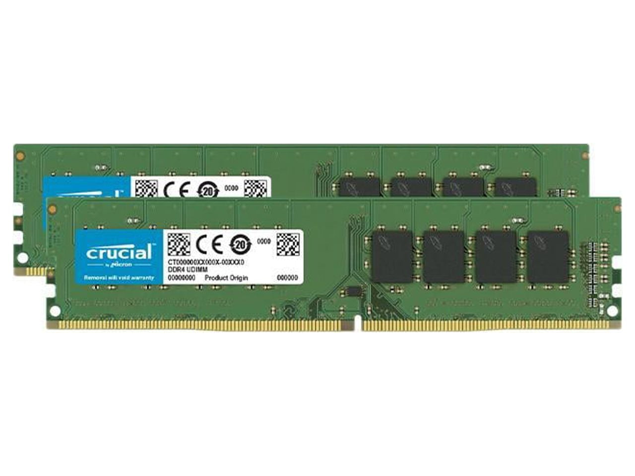 Crucial 64GB Kit (32GBx2) DDR4 3200 MT/s CL22 DIMM 288-Pin Memory -  CT2K32G4DFD832A