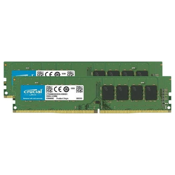Crucial 64GB Kit (32GBx2) DDR4 3200 MT/s CL22 DIMM 288-Pin Memory - CT2K32G4DFD832A