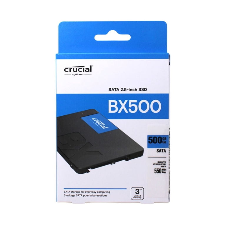 内蔵型SSD crucial SSD 500GB SATA Crucial, Solid State Drive, BX500 500GB, 2.5