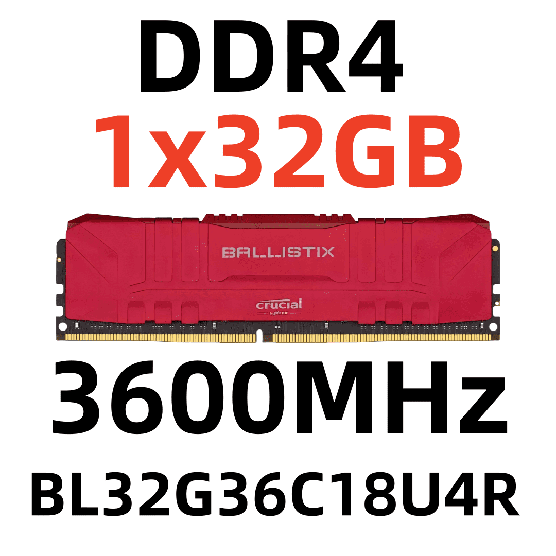 Crucial Ballistix DDR4 32 GB RAM Desktop Memory DIMM for PC