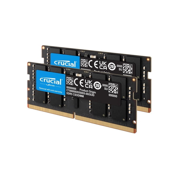 Crucial 64GB (2 x 32GB) 262-Pin DDR5 CSODIMM DDR5 6400 (PC5 51200