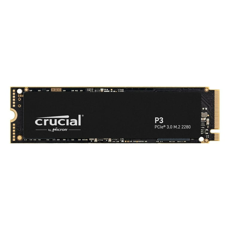Crucial P3 2TB PCIe 3.0 3D NAND NVMe M.2 SSD, up to 3500MB/s - CT2000P3SSD8  