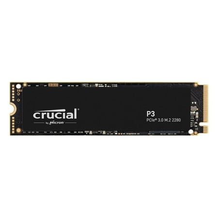 Crucial - P3 500GB Internal SSD PCIe Gen 3 x4  NVMe
