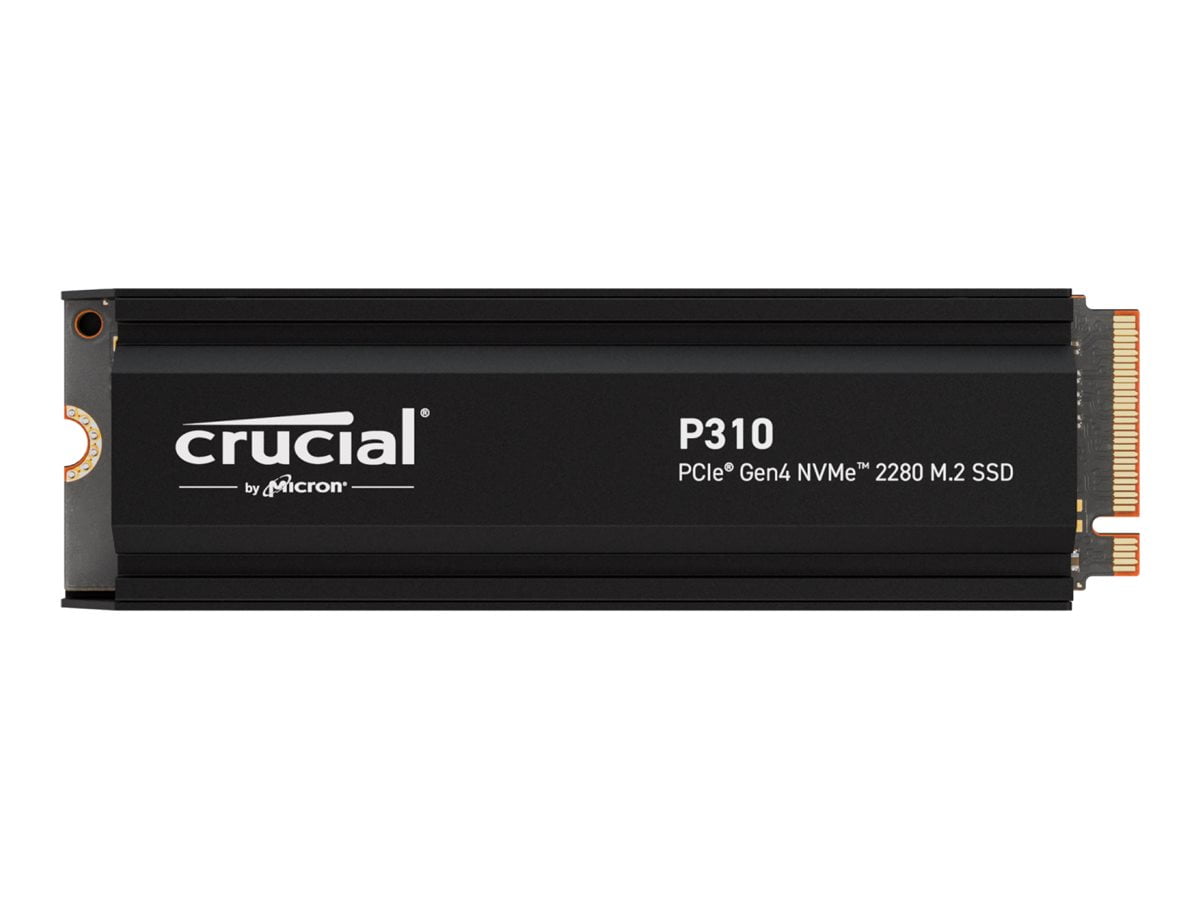 Crucial P310 - SSD - 4 TB - internal - M.2 2280 - PCIe 4.0 x4 (NVMe) - integrated heatsink