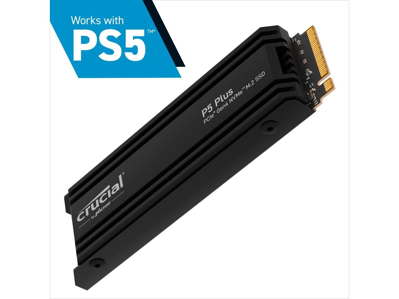 Crucial P5 Plus 2TB M.2 2280 Gaming SSD with Heatsink, PCI-Express 4.0 ...