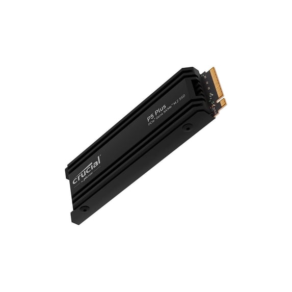Crucial P5 Plus M.2 2280 2TB with Heatsink PCI-Express 4.0 x4 NVMe 3D NAND Internal Solid State Drive (SSD) CT2000P5PSSD5