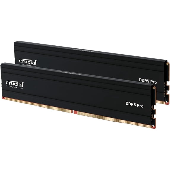 Crucial Pro 64GB DDR5 RAM Kit (2x32GB), 5600MHz Desktop Memory UDIMM 288‑Pin