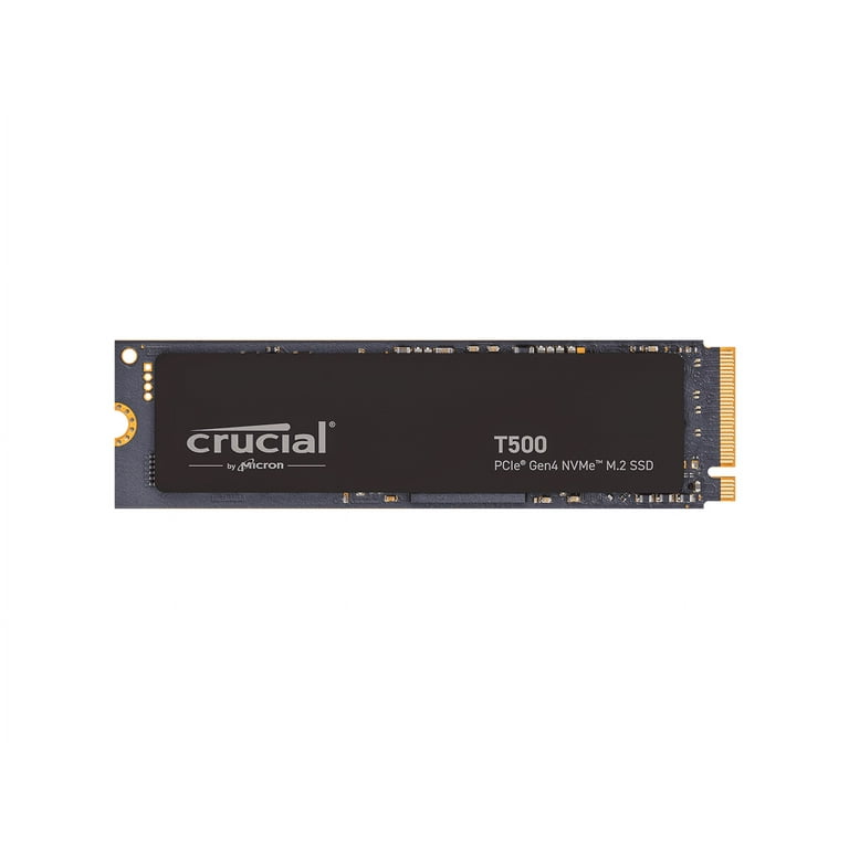 Crucial T500 2TB Gen4 NVMe M.2 Internal Gaming SSD, Up to 7400MB/s, Laptop  & Desktop Compatible + 1mo Adobe CC All Apps - CT2000T500SSD8
