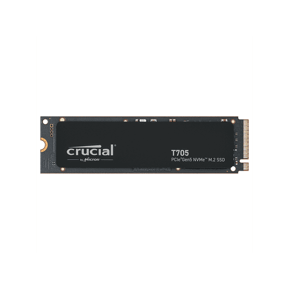 Crucial T705 1 TB Solid State Drive - M.2 2280 Internal - PCI Express NVMe (PCI Express NVMe 5.0 x4) - Desktop PC Device Supported - 600 TB TBW - 13600 MB/s Maximum Read Transfer Rate