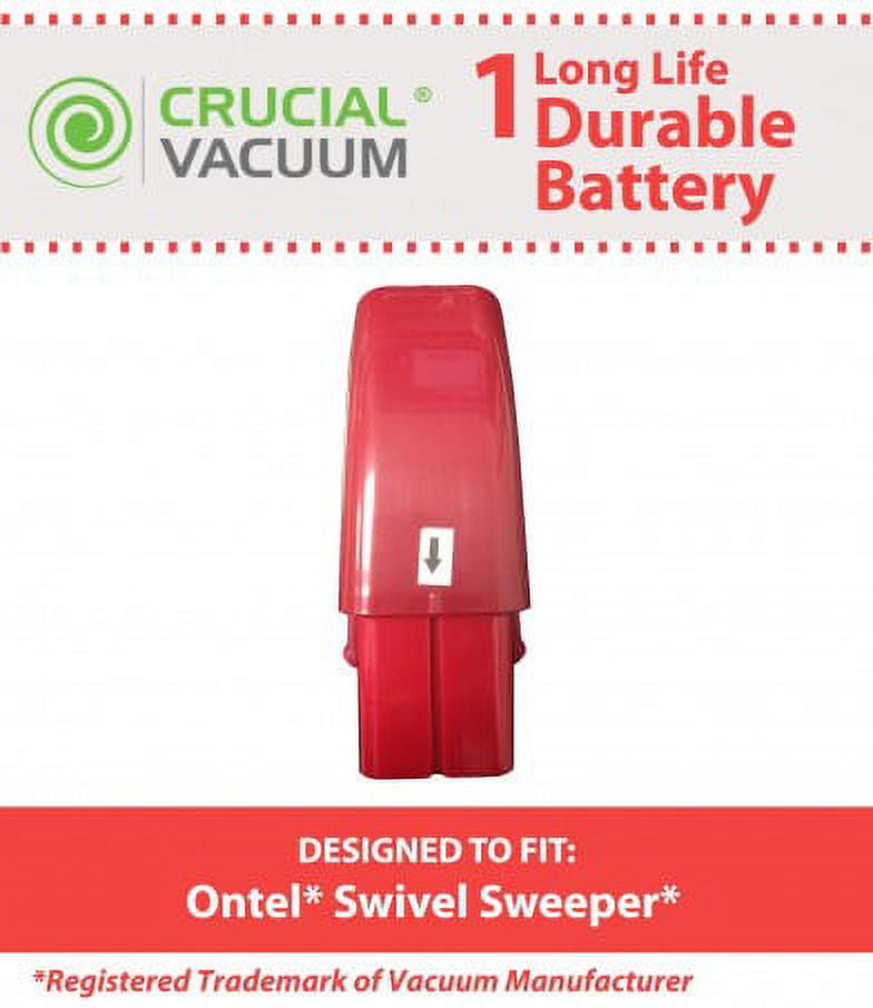 Crucial Vacuum High Capacity Red Vacuum Battery Fits Ontel Swivel