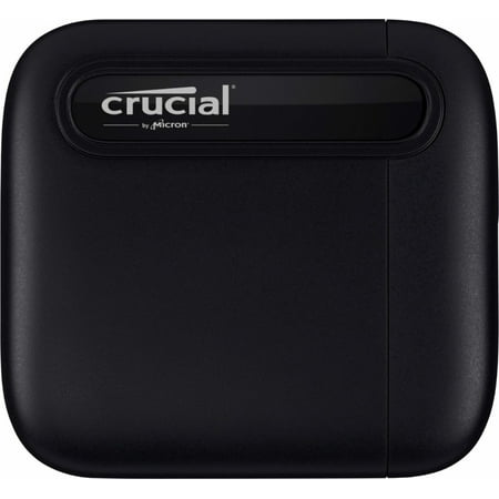 Crucial - X6 SE 1TB External USB-C/USB-A Portable SSD - Black