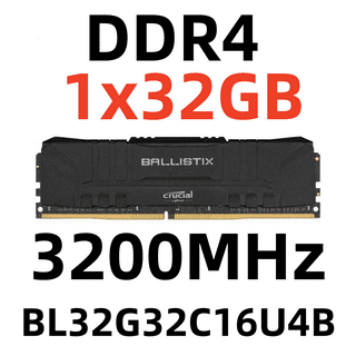 Crucial Ballistix 3200 MHz DDR4 DRAM Desktop Gaming Memory