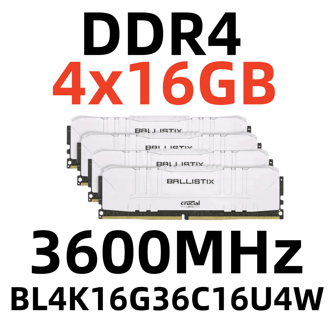 Crucial Ballistix DDR4 64 GB RAM Desktop Memory DIMM for PC
