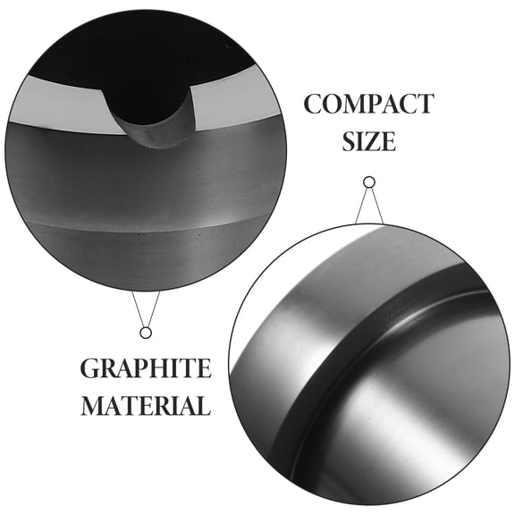 UNOMOR Graphite Crucible Cup Black For Metal Casting 1Set