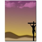 Crucifix Easter Letterhead Laser & Inkjet Printer Paper, 100 Sheet per Pack