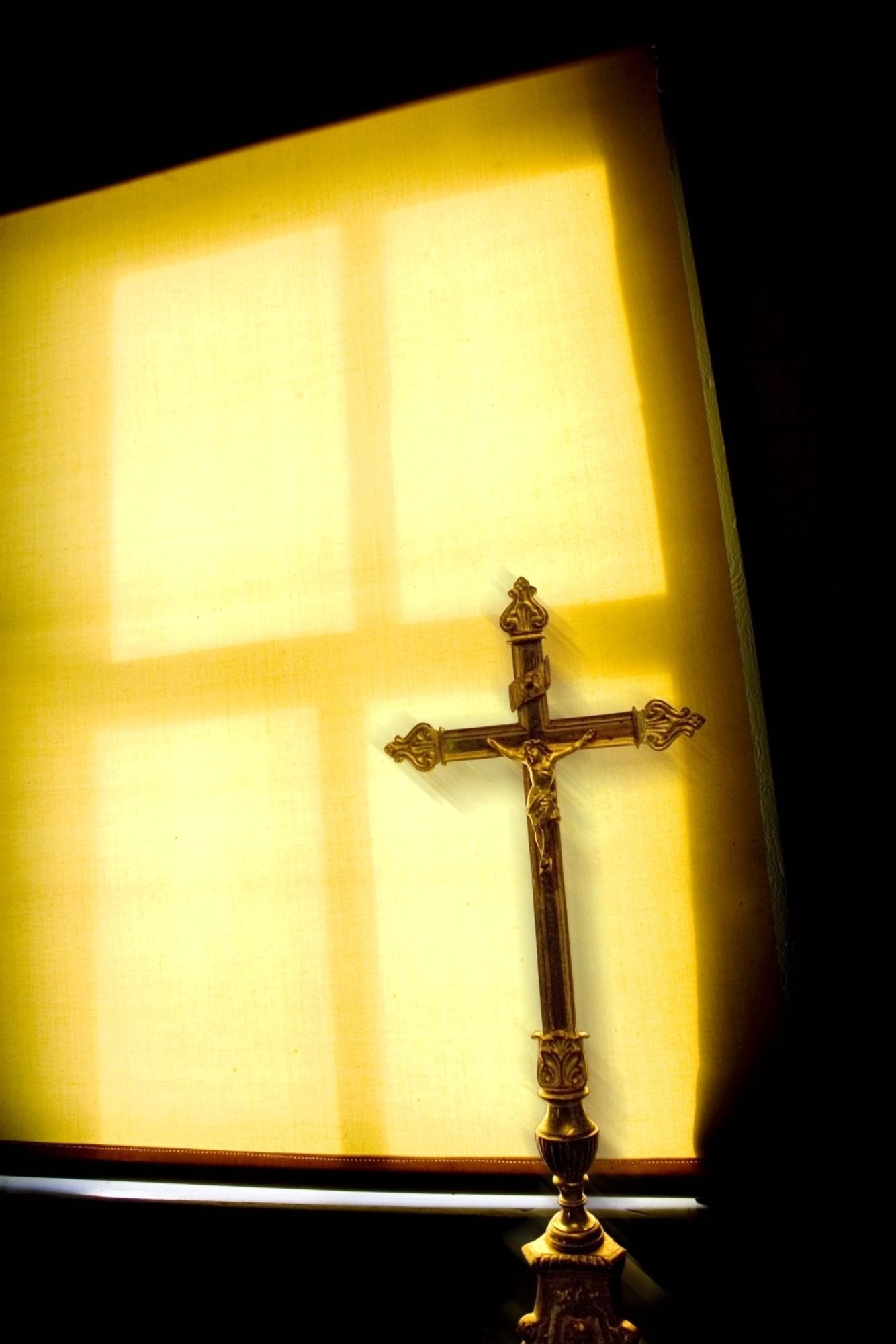 Crucifix Next To A Window Canvas Art - Richard Wear Design Pics (12 x 18)