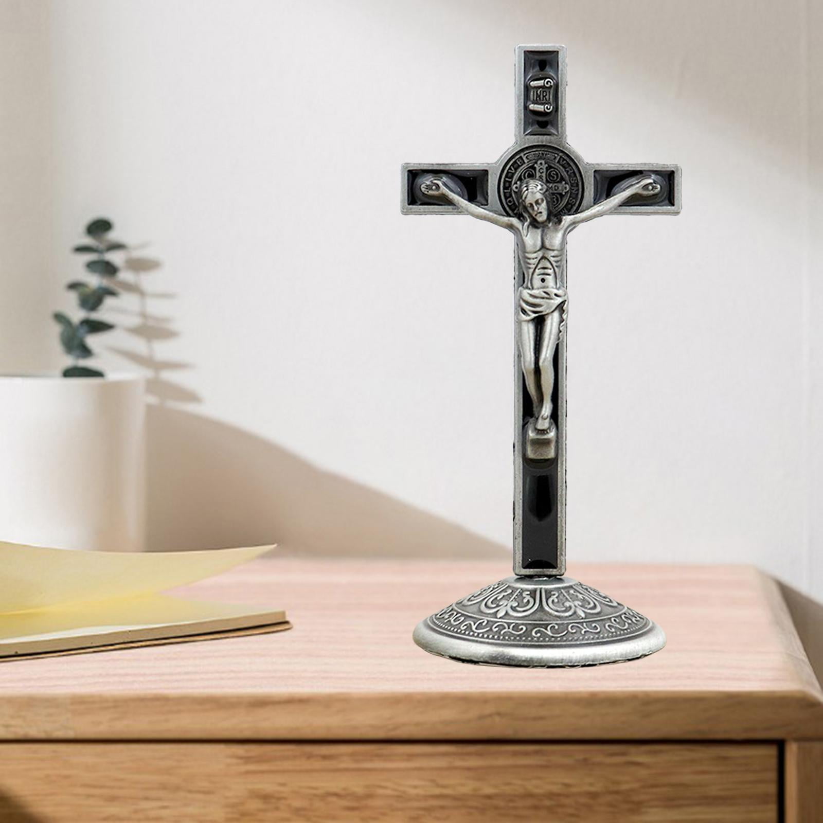 Source Christian Statues Art Cross Standing Catholic Bronze Plated