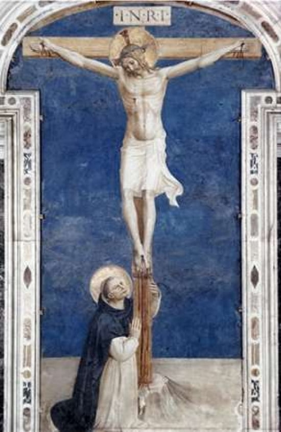 Crucifixcion With Saint Dominick Canvas Art - Fra Angelico (24 x 36)