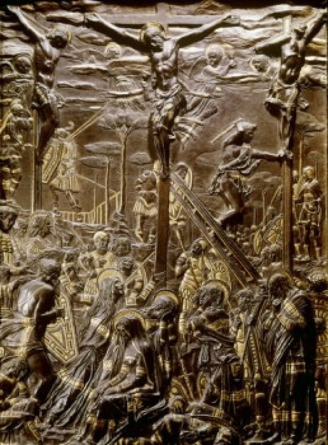 Crucifixion 1446-50 Donatello (ca1386-1466Italian) Bronze Sant Antonio Padua Italy Canvas Art - Donatello (24 x 36)