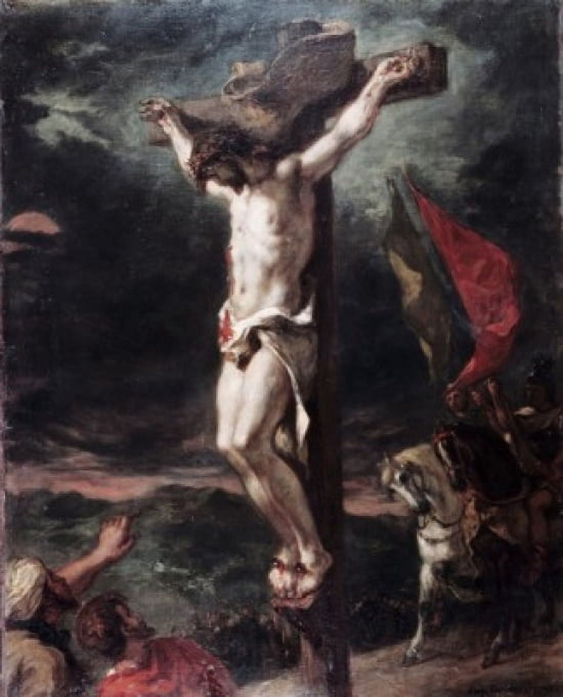 Crucifixion 1846 Eugene Delacroix (1798-1863 French) Oil on canvas Canvas Art - Eugene Delacroix (18 x 24)