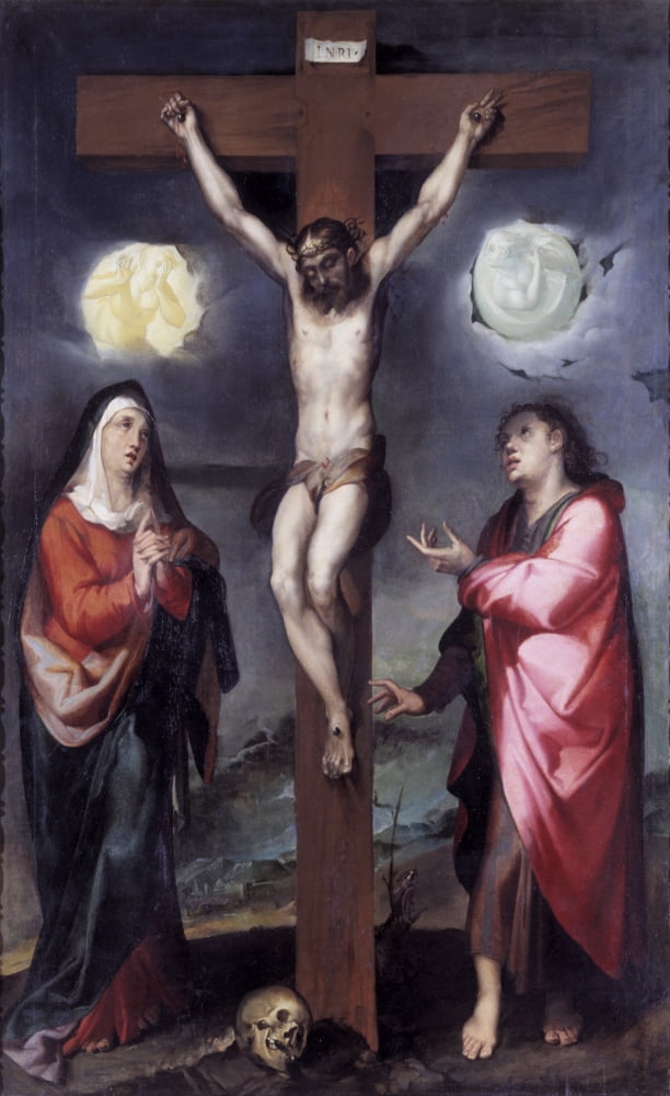 Crucifixion Of Christ (Crocifissione Di Cristo) Canvas Art - (18 x 24)