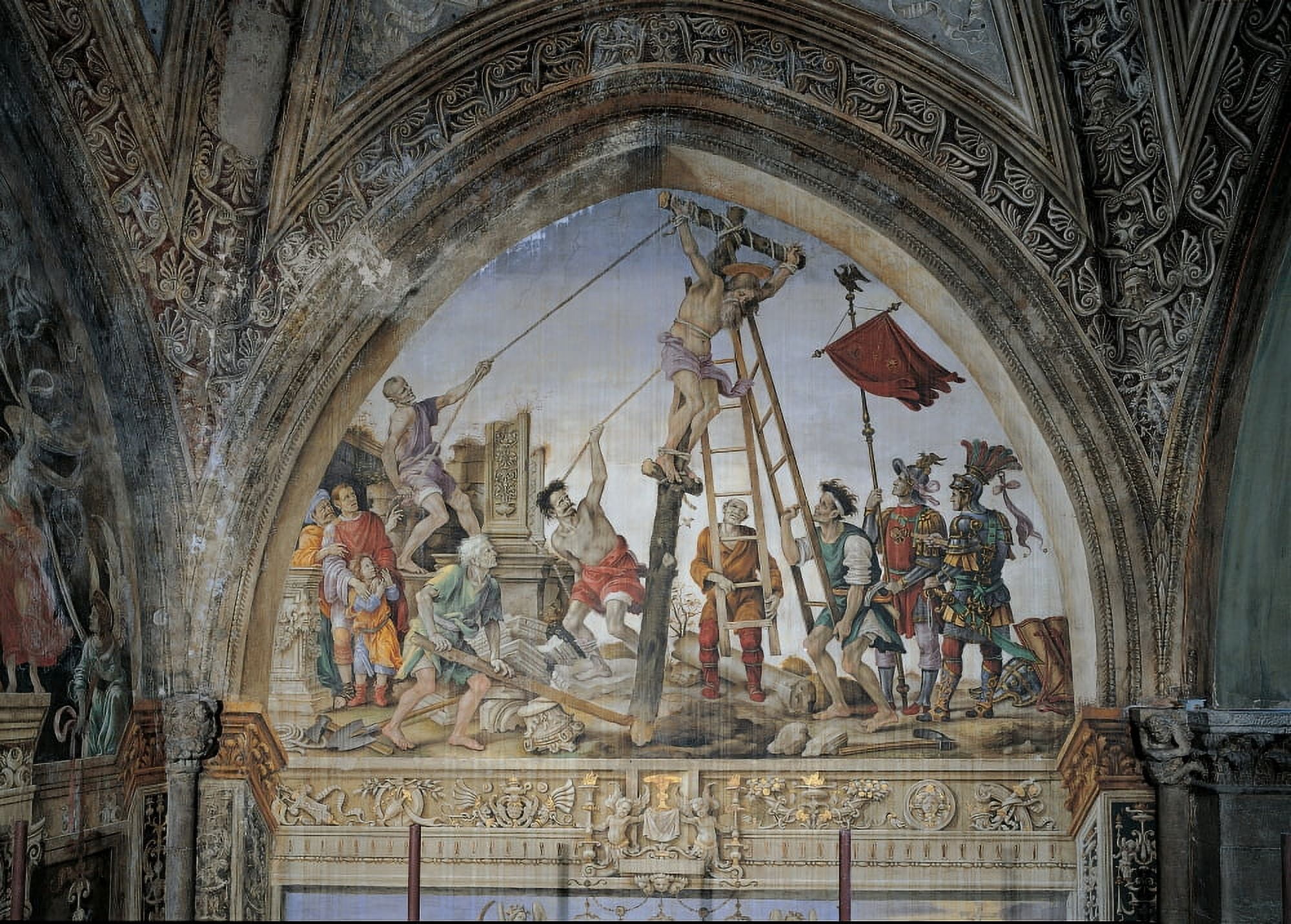 Crucifixion Of St Philip Canvas Art - (36 x 24)