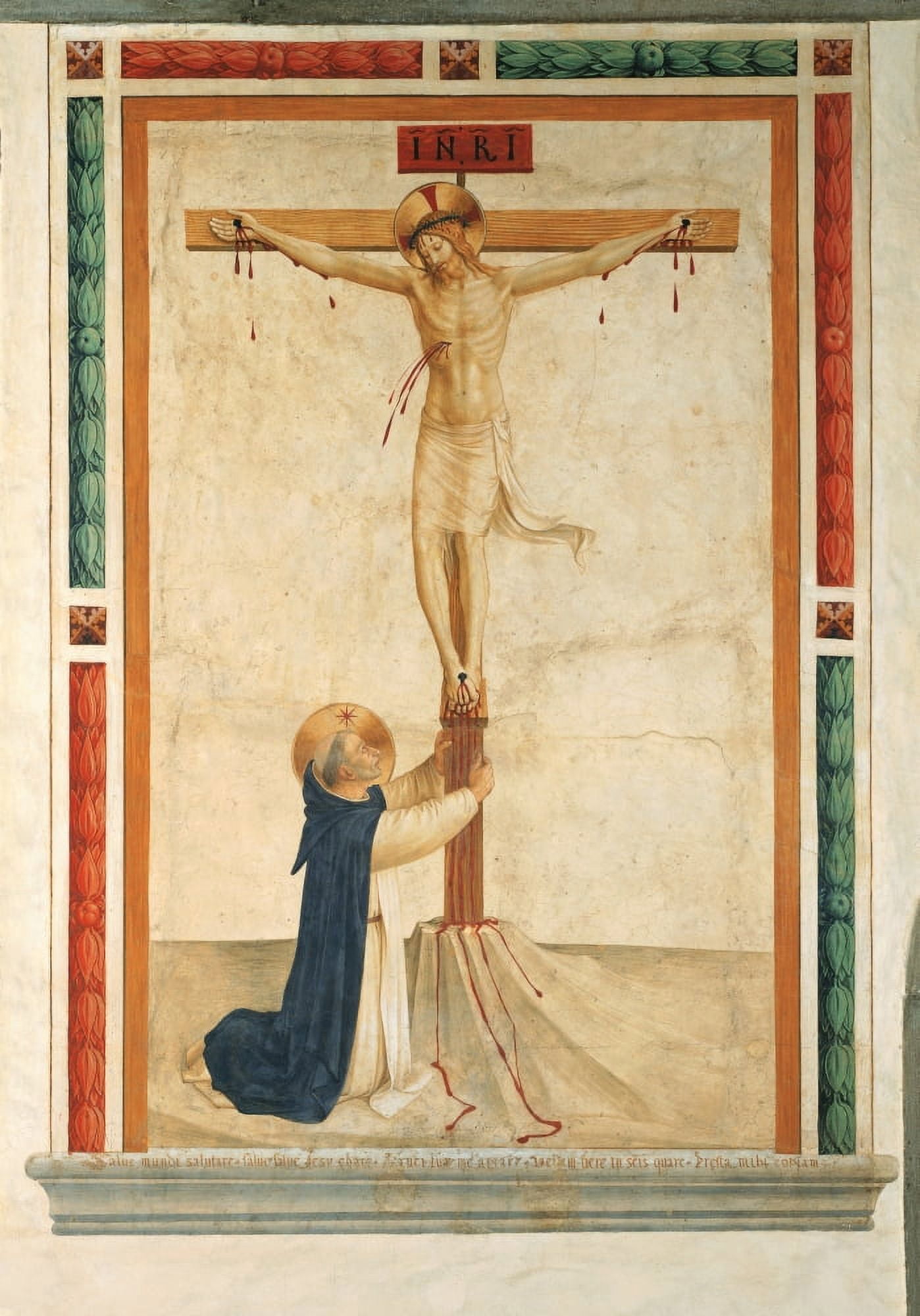 Crucifixion With St Dominic Canvas Art - (18 x 24)