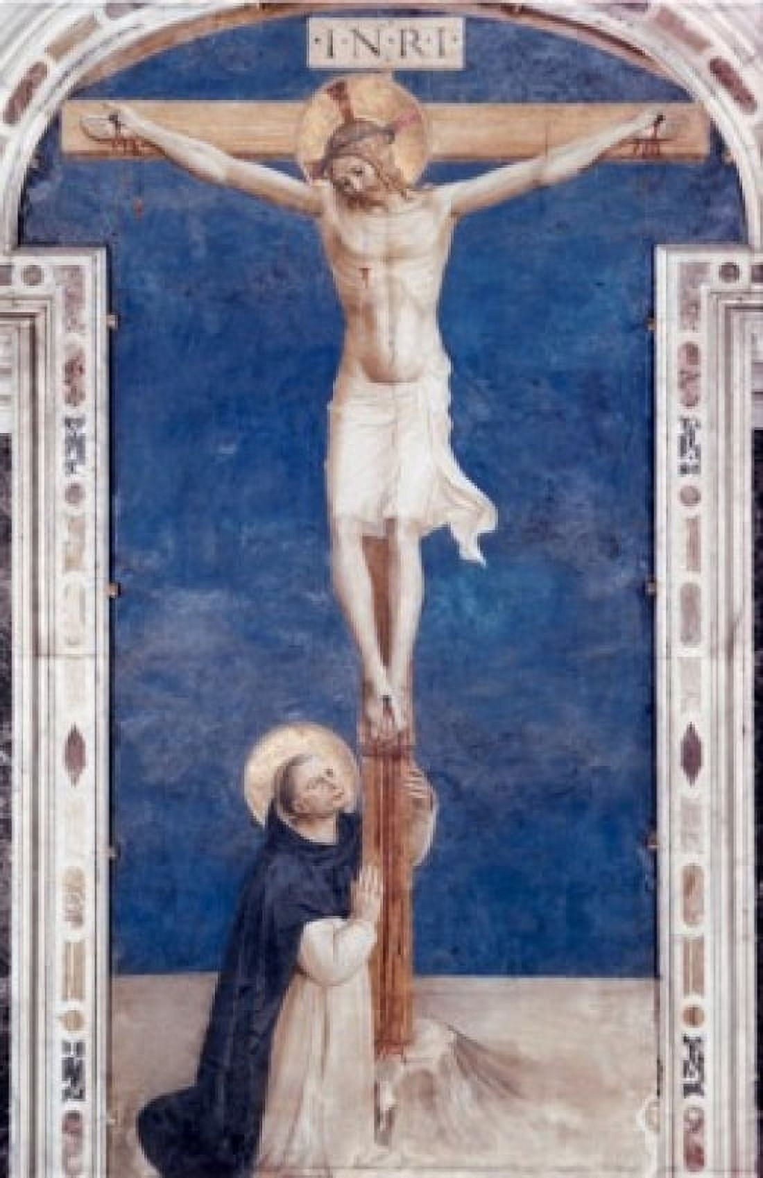 Crucifixion With St Dominick Fra Angelico (1400-1455) Italian Museodi San Marco Florence Canvas Art - Fra Angelico (24 x 36)