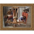 thumbnail image 1 of Crucifixion of St. Peter 24x20 Gold Ornate Wood Framed Canvas Art by Masaccio, Tommaso, 1 of 2
