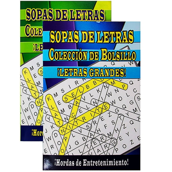 Crucigrama-Sopas De Letras Digest Size Large Word search Puzzle Books | Entertain Your Brain | Brain Busters | Puzzles to Entertain Your Brain|