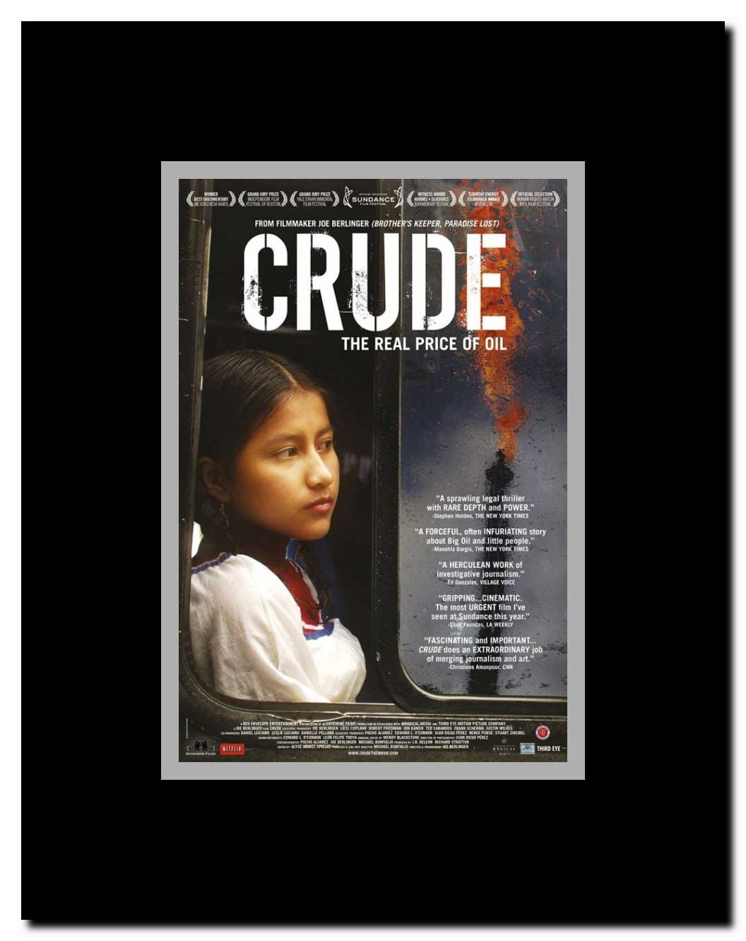Crude Framed Movie Poster