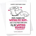 thumbnail image 1 of Crude Mother's Day Card For Friend, Rude Greeting Card, 1 of 3