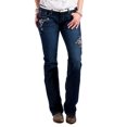 thumbnail image 1 of Cruel Girl Western Denim Jeans Womens Abby Slim 5 Long Dark CB11054071, 1 of 3