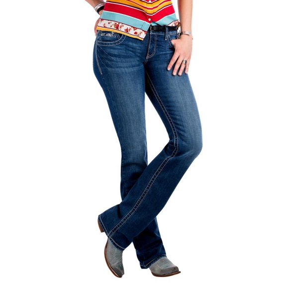 Cruel Girl Western Denim Jeans Womens Abby Slim Medium Wash CB10854071