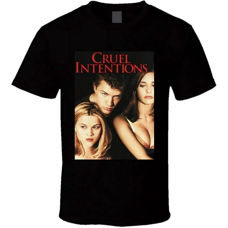 Cruel Intentions Teen Drama Movie Poster T Shirt Black - Walmart.com