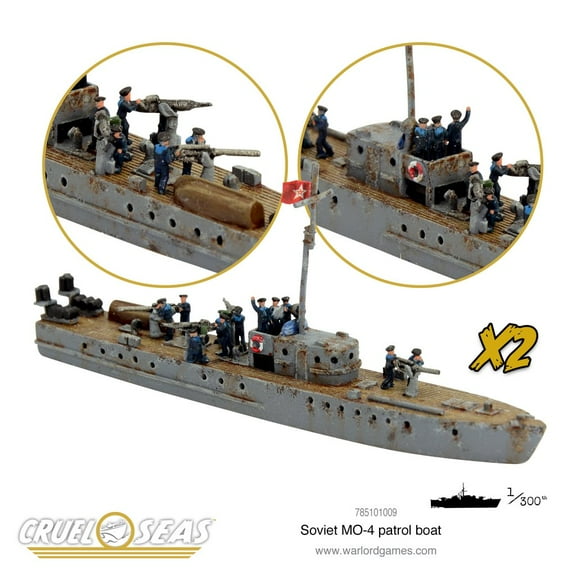 Cruel Seas WWII Naval Battle Game Soviet MO Class Small Guard